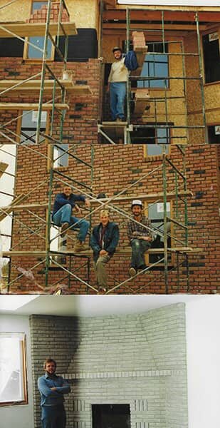 Krolicki Masonry job in progress, west Toronto