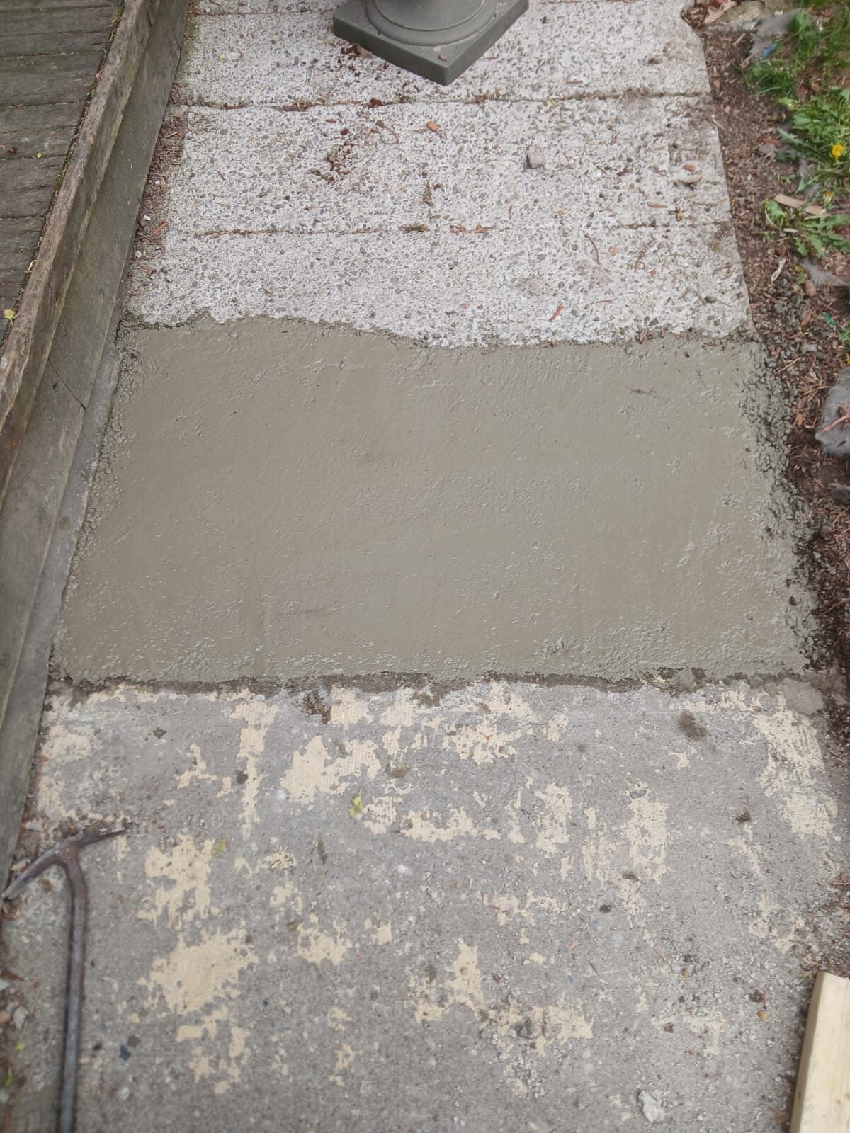 Concrete walkway repair