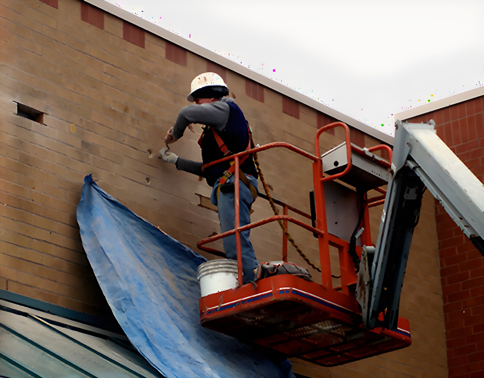 Wall restoration by Krolicki Masonry