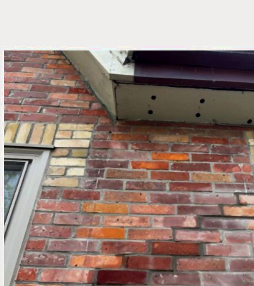 Restored brick wall by Krolicki Masonry, homeowner review photo